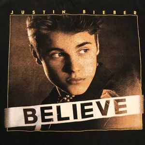 Justin Bieber Believe Concert Shirt XS- S